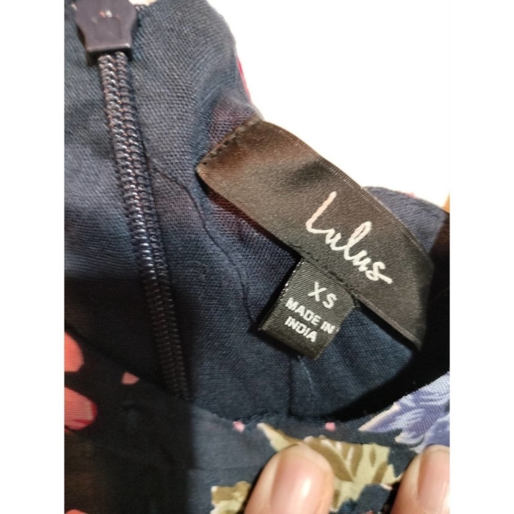 Lulu's Nwt Halter Style Blue Multi-Color Floral M… - image 6